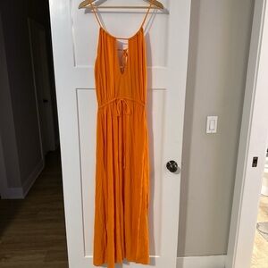 Moda International Orange Maxi Dress